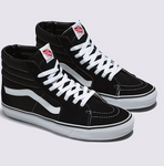 VANS SKATE HI BLACK WHITE