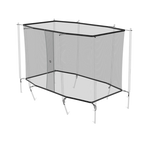 REPLACEMENT SAFETY NET FOR RECTANGULAR TRAMPOLINES
