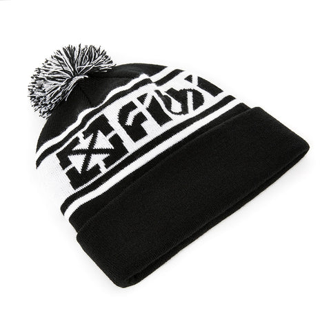 FITBIKECO FREEZE POM BLACK BEANIE