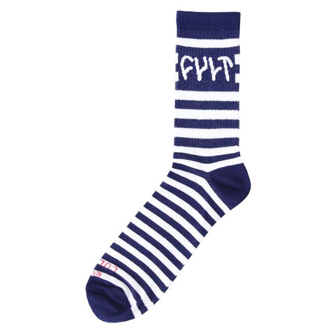 CULT WHITE STRIPE SOCKS